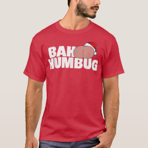 Funny Bah Humbug Hat Santas Favorite Candy Christm T-Shirt