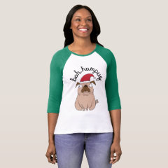 Funny Bah Humpug Santa Pug Christmas Sweater