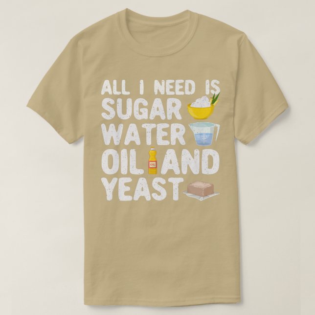 Funny Baker Bread Baking Bread Baker  T-Shirt (Design Front)
