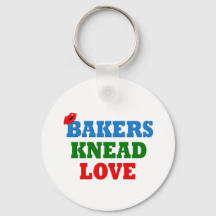 Funny Bakers Need (Knead) Love Keychain