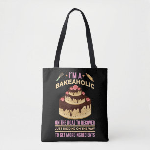 Funny Bakery Cake Baking Pastry Baker Tote Bag
