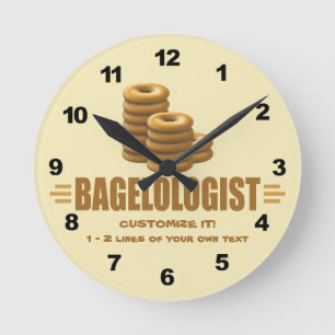 Funny Bakery Round Clock