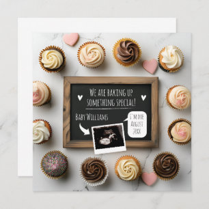 Funny Baking Baby Announcement Card