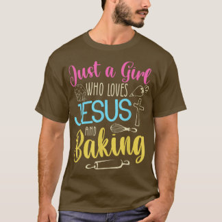 Funny Baking Baker Gift For Women Cool Jesus Bake  T-Shirt