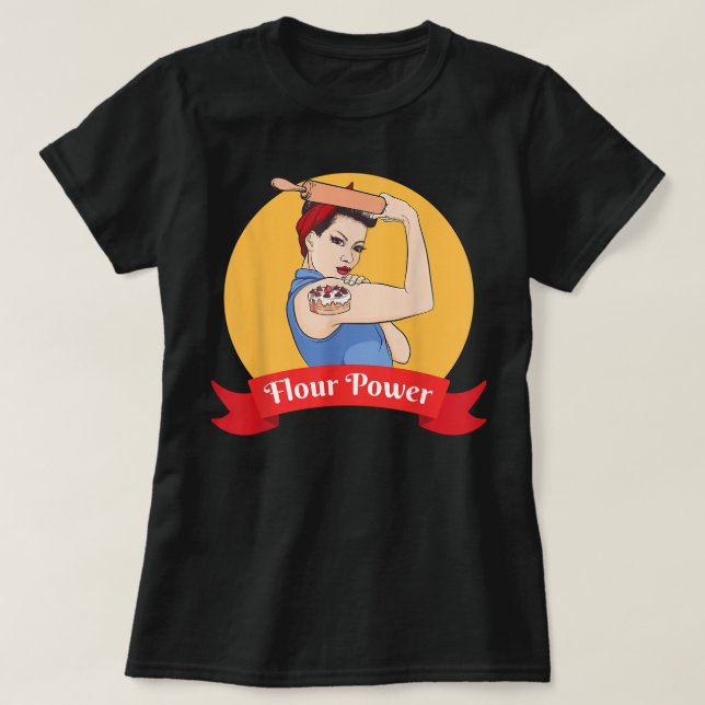 Funny Baking Baker Pastry Chef Gift For Women T-Shirt (Design Front)