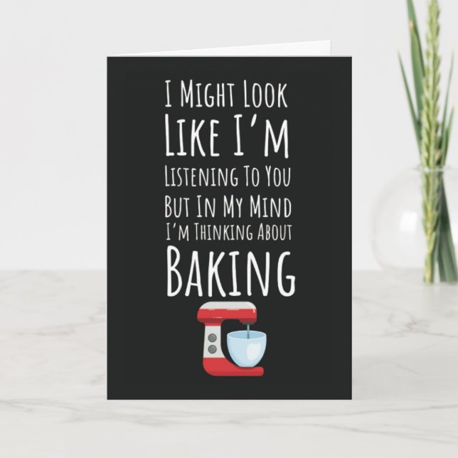Funny Baking Cards Bake Baker Humor Bread (Front)