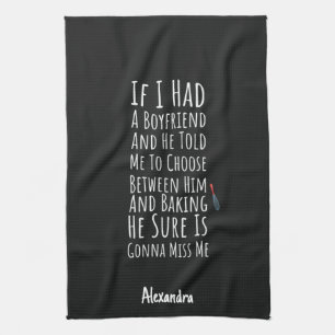 Funny Baking Gift For Her Teen Girls Women Chef Kitchen Towel