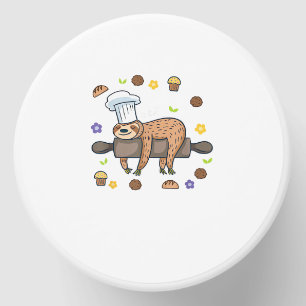 Funny Baking Gifts - Sloth Baker Cupcake Lover - B Mini Candle Favors