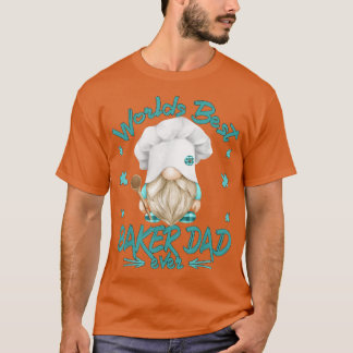 Funny Baking Gnome Grandpa For Worlds Best Baker D T-Shirt