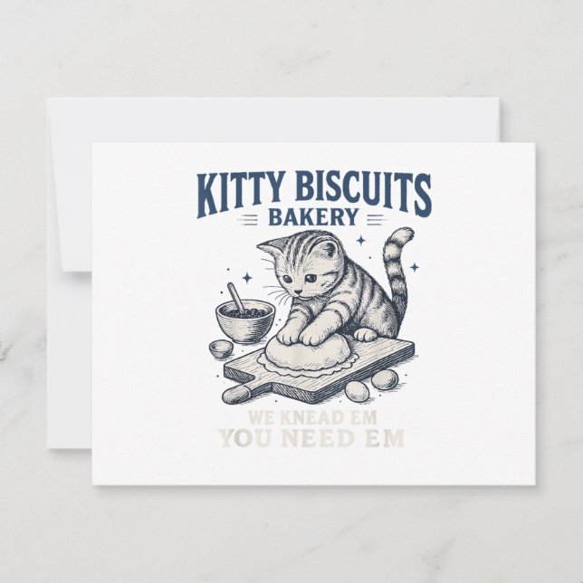 Funny Baking  Invitation (Front)
