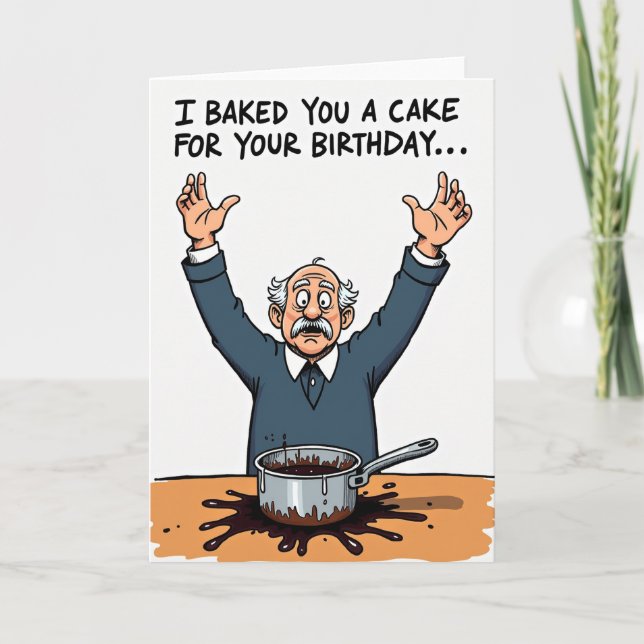 Funny Baking Mess Card (Front)