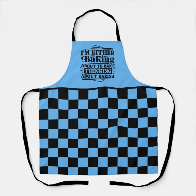 Funny baking word art apron (Front)