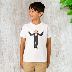 Funny Bald Businessman Shrugging Humorous  T-Shirt
