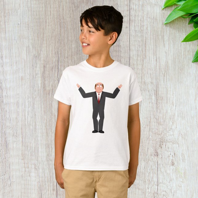 Funny Bald Businessman Shrugging Humorous  T-Shirt (Creator Uploaded)
