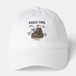 Funny Bald Eagle Tips Nature Survival Humor Hat