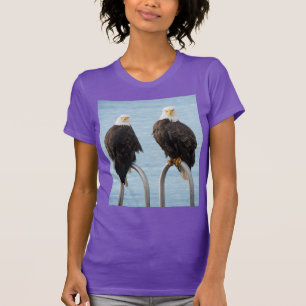 Funny Bald Eagles Staring Humorous T-Shirt