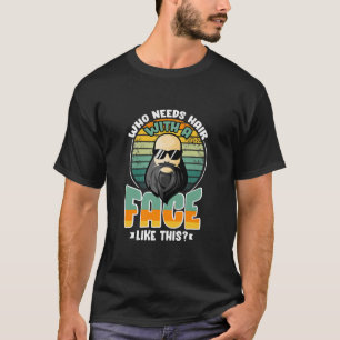 Funny Bald Guys Design for Dad and Granddad  T-Shirt