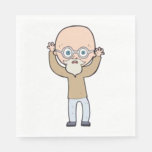 Funny Bald Man Napkins