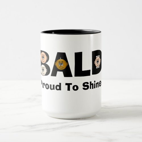 Funny Bald Pride Mug for Men