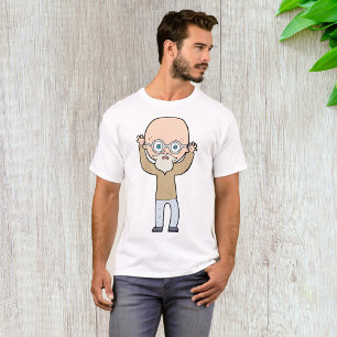 Funny Bald Quirky Old Man with Beard T-Shirt