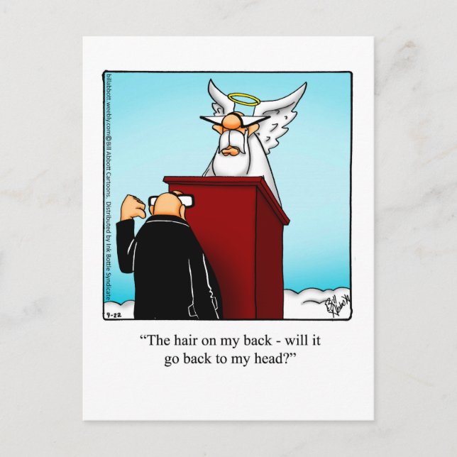 Funny Balding  Humor Postcard (Front)