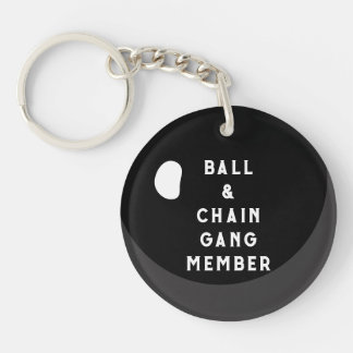 Funny Ball & Chain Keychain