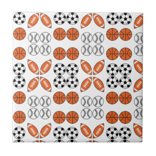 Funny Ball Pattern Ceramic Tile