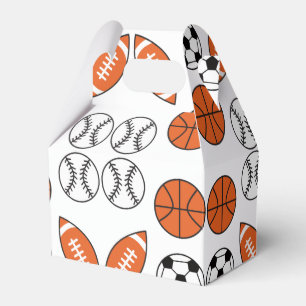 Funny Ball Pattern Favor Boxes