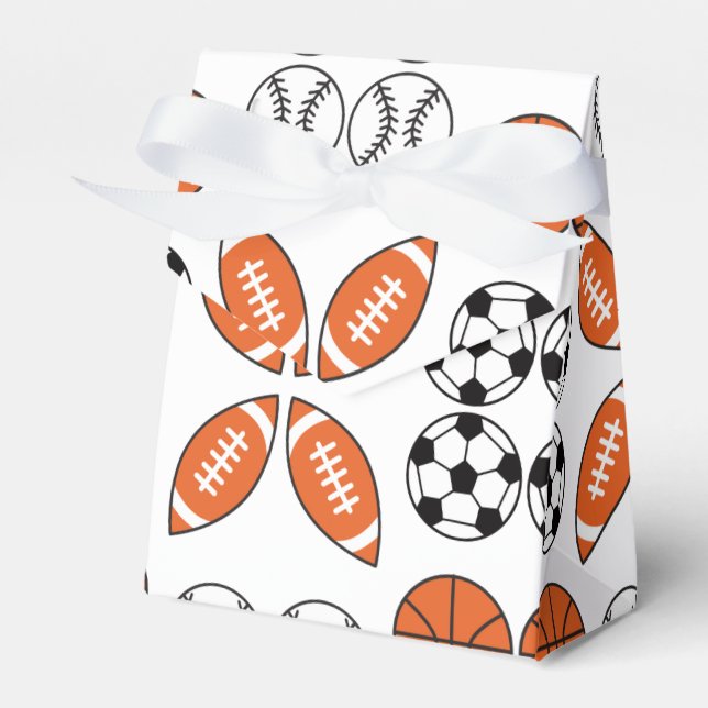 Funny Ball Pattern Favor Boxes (Front Side)