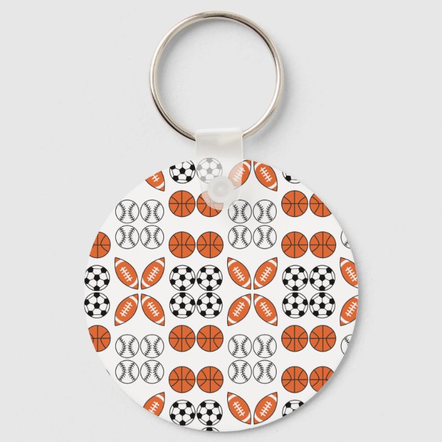 Funny Ball Pattern Keychain (Front)
