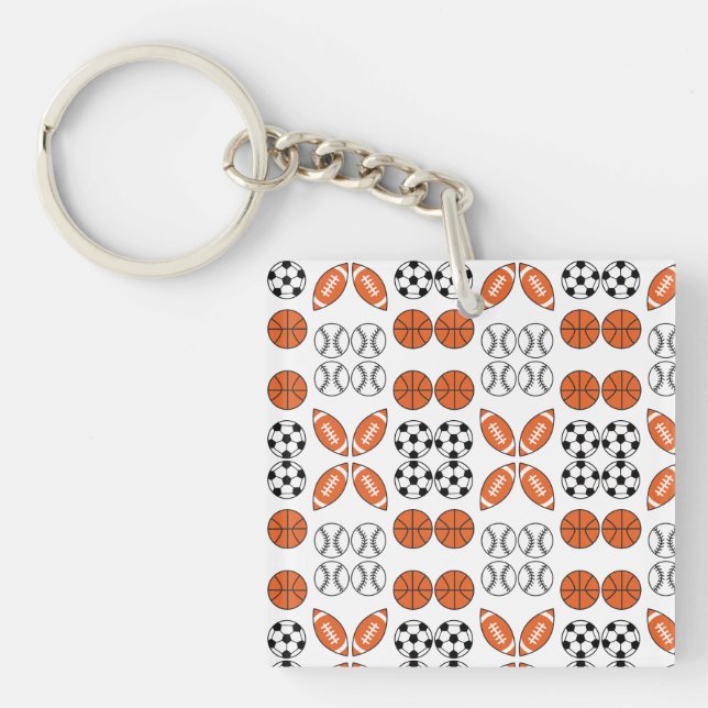 Funny Ball Pattern Keychain (Front)