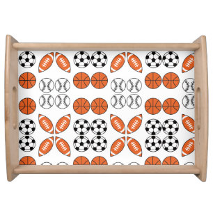 Funny Ball Pattern Serving Tray