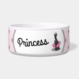 Funny Ballet Ballerina Greyhound Dog (black) Bowl