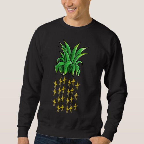 Funny Ballet Dancer Pineapple Women Fruit Lover Gi Sweatshirt