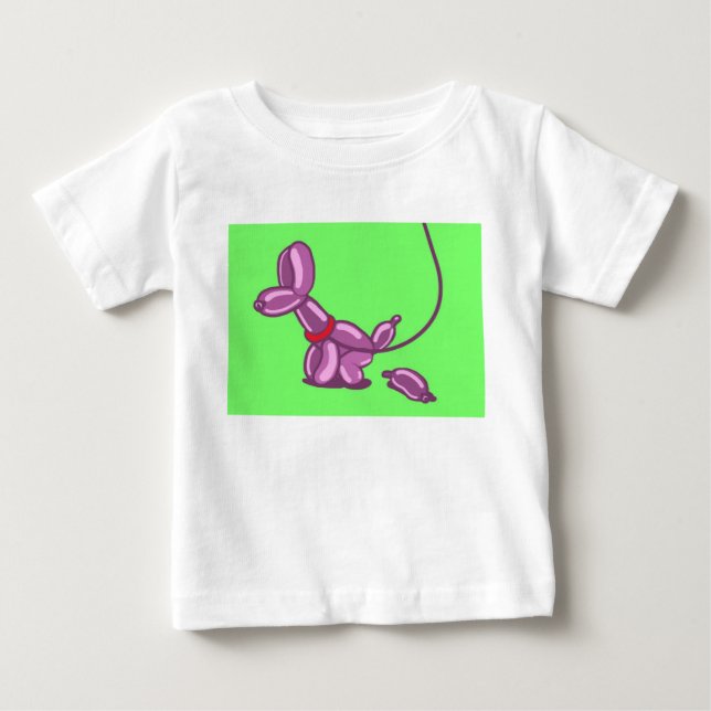 funny balloon poop baby T-Shirt (Front)
