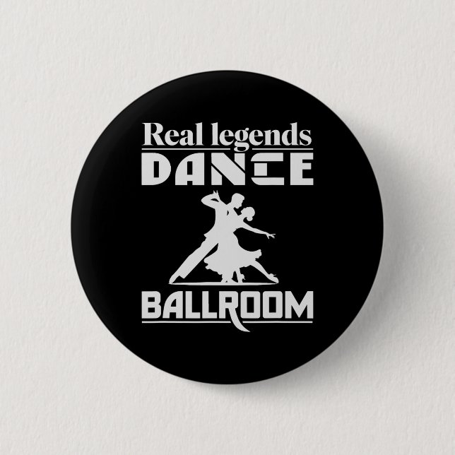 Funny Ballroom Dancing Design For Ballroom Dancer  Button (Front)