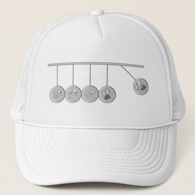 Funny Balls Touching Trucker Hat (Front)