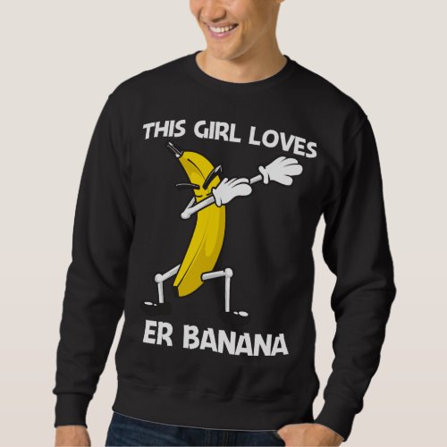 Funny Banana Art For Girls Kids Berry Fruit Smooth Sweatshirt