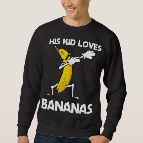 Funny Banana Art For Kids Boys Berry Fruit Smoothi Sweatshirt