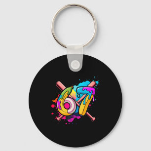 Funny Banana Baseball 67 Ice Cream Drip Meme  Keychain