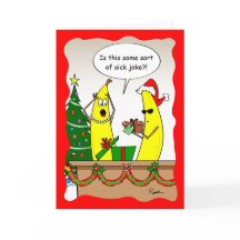 Funny Banana Christmas Card - Custom Holiday Cards