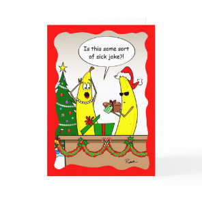 Funny Banana Christmas Card - Custom Holiday Cards