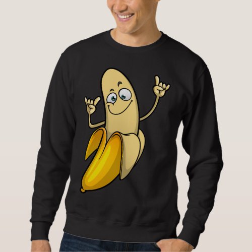 Funny Banana Designs For Men Women Fruit Lover Far Sweatshirt