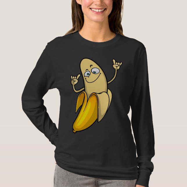 Funny Banana Designs For Men Women Fruit Lover Far T-Shirt (Front)