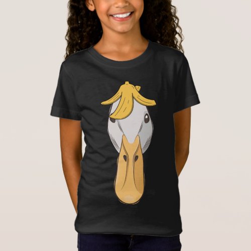 Funny Banana Duck Funny Anthropomorphic fruit bird T_Shirt