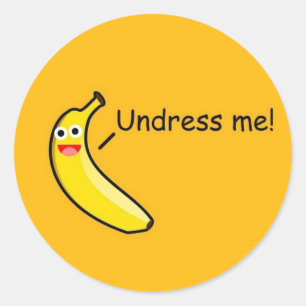Funny Banana fruit Humorous Classic Round Sticker