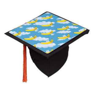 Funny Banana Fruit Lover Gifts Food Humor Emojis Graduation Cap Topper