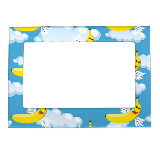 Funny Banana Fruit Lover Gifts Food Humor Emojis Magnetic Frame (Front)