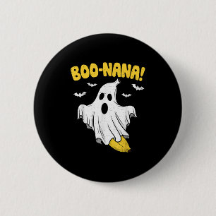 Funny Banana Ghost Boo Pun Halloween Costume Men W Button