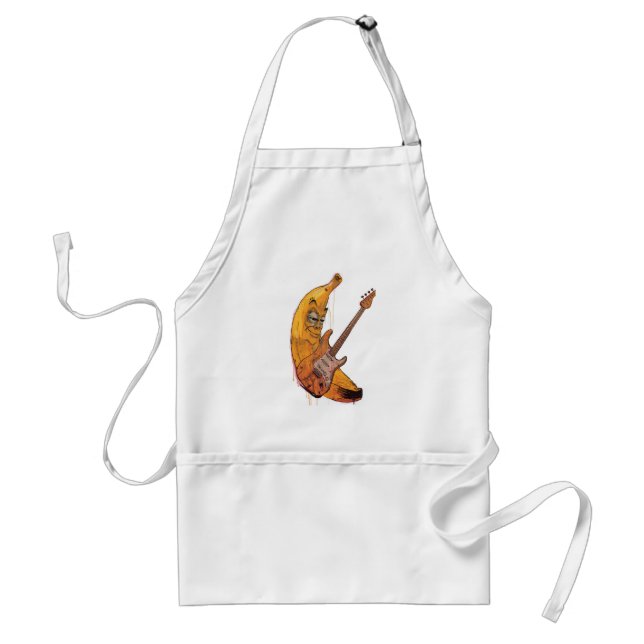 Funny Banana Guitar Apron | Cartoon Cooking Apron (Front)